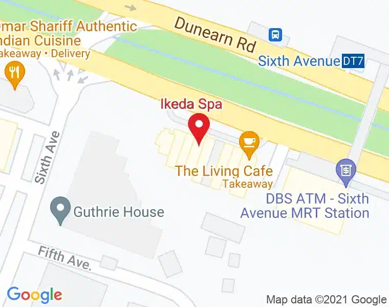 Map showing the location of Ikeda Spa