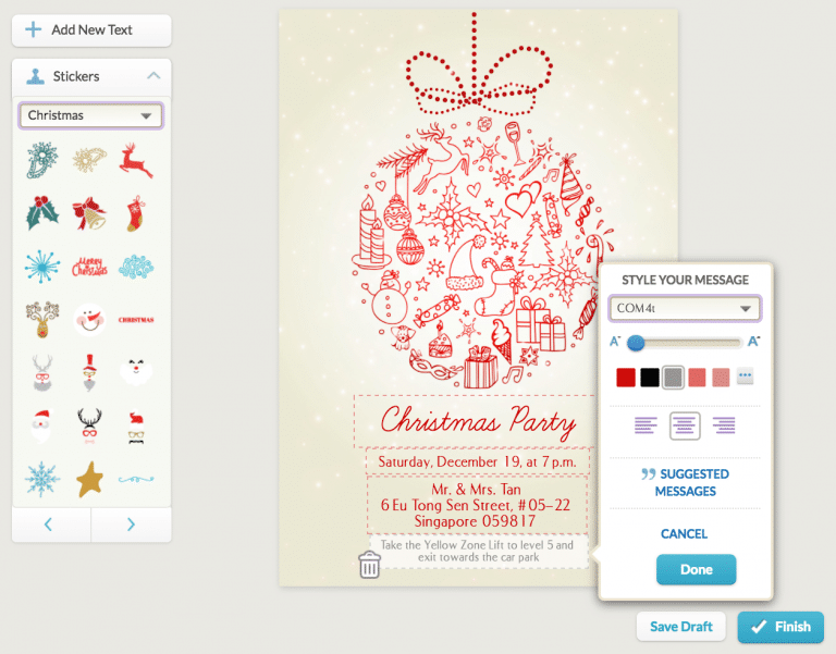 Christmas e-invitation