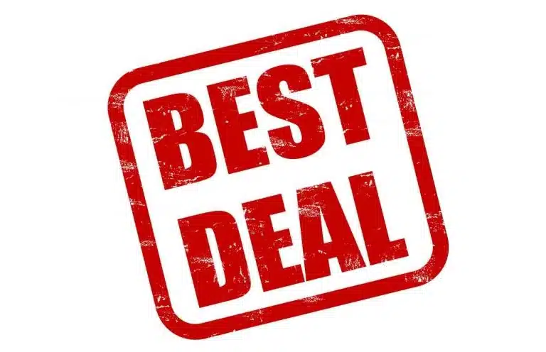 A red, rectangular stamp with the words "BEST DEAL" in bold, capital letters on a white background—perfect for highlighting gss 2017 promotions.