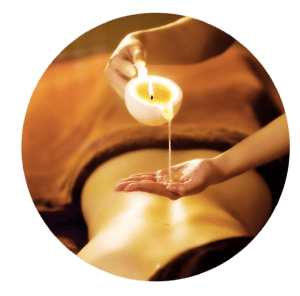 A woman is receiving a massage at a spa in Singapore.