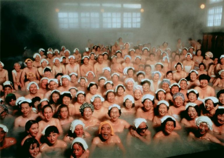 Bathers in Sukayu Onsen, located in the Aomori Prefecture