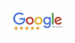 Google logo accompanied by five yellow stars and the word "Reviews"—your trusted source for the best massages in Singapore.