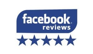 Blue Facebook Reviews logo with five blue stars displayed underneath, perfect for highlighting the top massages in Singapore.