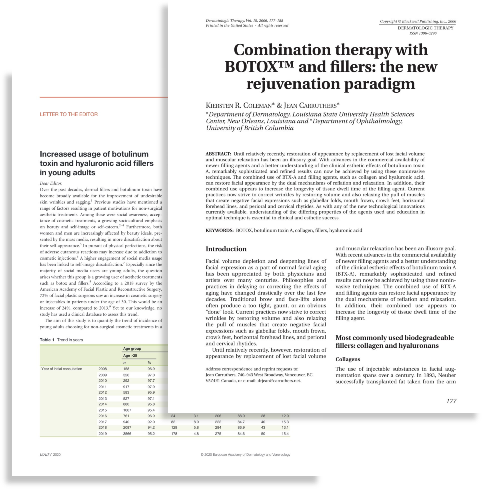 A document discussing the combination therapy of Botox at an Illinois spa.