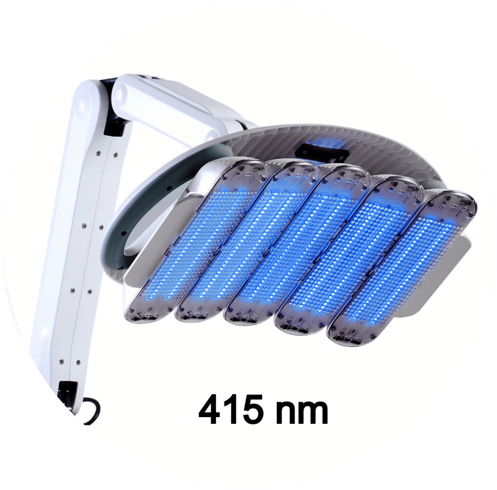 Back Acne Treatment using blue light LED