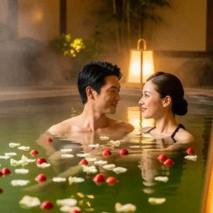 Matcha Strawberry Christmas Spa Promotion