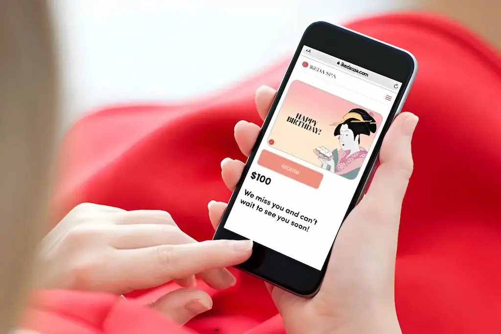 Digital Gift Card for spa lovers